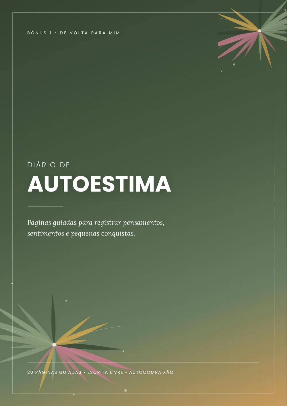 Capa real: Diário de Autoestima