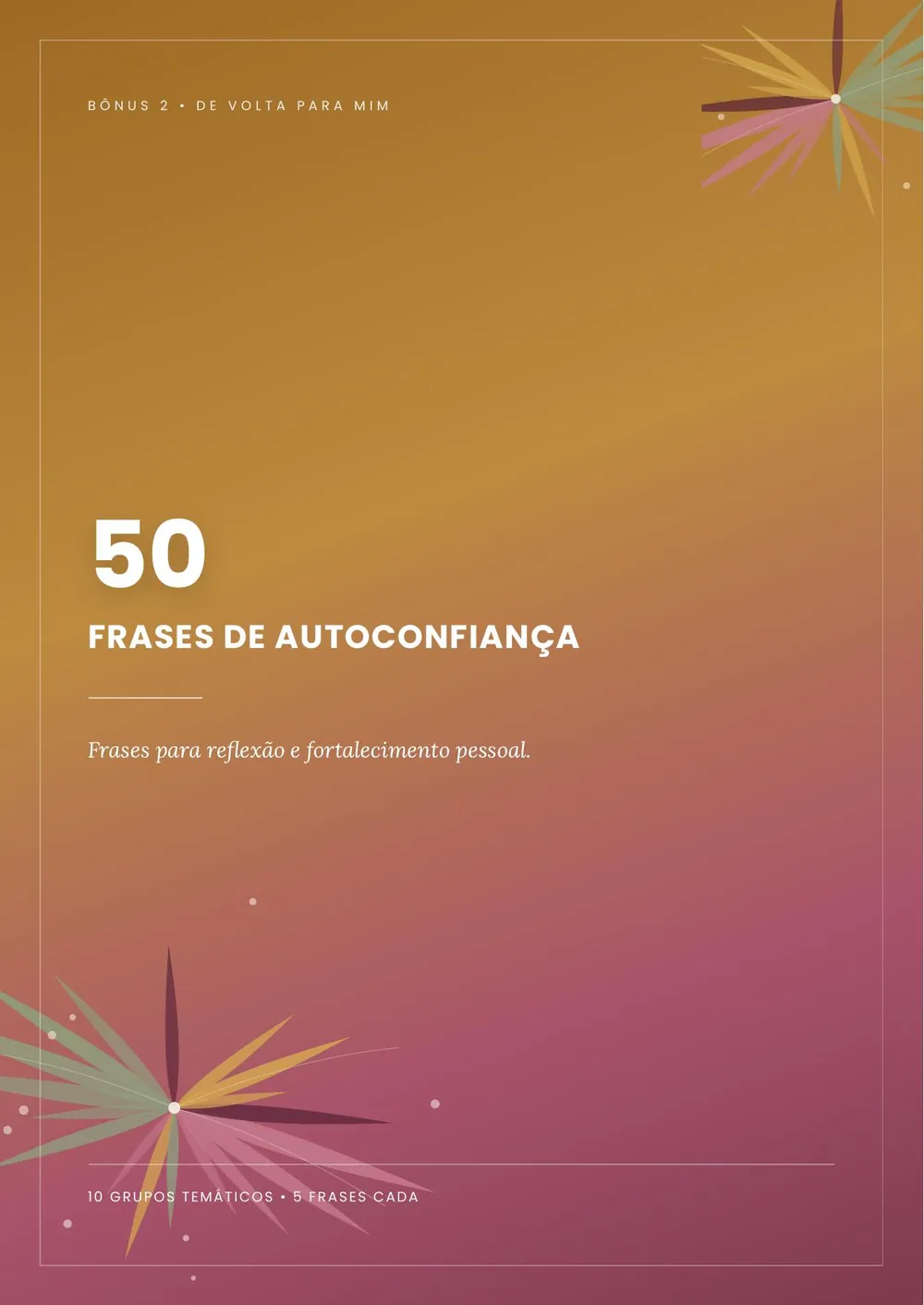 Capa real: 50 Frases de Autoconfiança